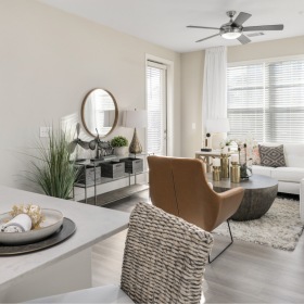 Living Area bright, natural light fills living room