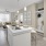 kitchen open to living room and laundry closet